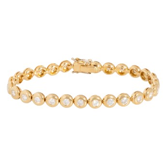 Tennisarmband mit 27 Brillanten