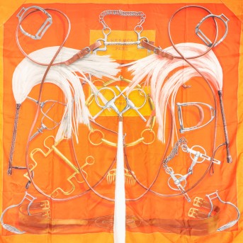 HERMÈS poncho 'PROJETS CARRES',