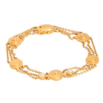 Bracelet with 3 diamonds,