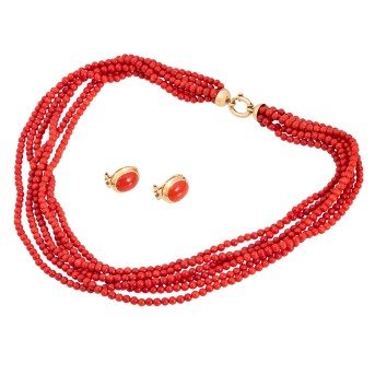 Konvolut Korallenschmuck