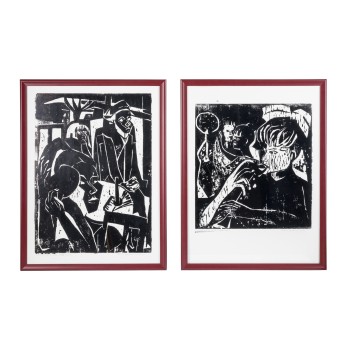EISELE, JUPP (geb. 1935), Paar Holzschnitte,