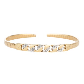 Bangle with 12 octagonal diamonds,