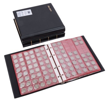 Collection in 3 albums, including world coins
