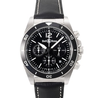 BELL & ROSS BELL & ROSS BR V3 Chronograph Ref. BRV394-BL-ST/SCA Herrenuhr Box + Papiere.