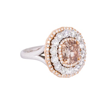 Exklusiver Ring mit zentralem Diamant, 2,51 ct,