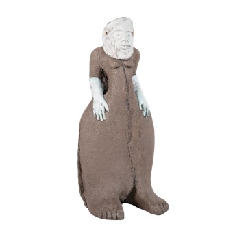 WICHMANN, GABRIELE (Nürtinger Künstlerin des 20./21. Jh,), 'Figur mit Maske',