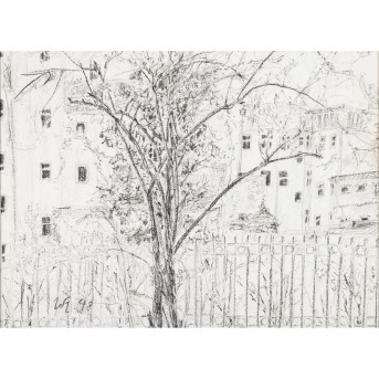 HELDT, Werner, ATTRIBUIERT (W. H.: 1904-1954), 'Blick auf großstädtische Straße', 1948.