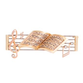 UNIKAT Brosche für MusikliebhaberInnen,