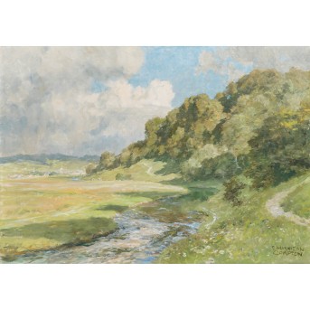 COMPTON, EDWARD HARRISON (1881-1960), 'Das Kochertal bei Gelbingen',