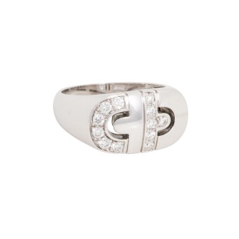 BULGARI BULGARI Ring 'Parentesi' mit 12 Brillanten,