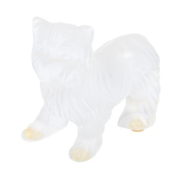 LALIQUE LALIQUE, Terrier in aufrechter Haltung,