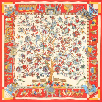 HERMÈS HERMÈS 140 Schal 'FANTAISIES INDIENNES',