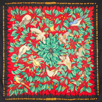 HERMÈS HERMÈS 140 Schal 'LES MERISES',