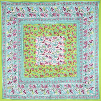 HERMÈS Carré 'CHASSE EN INDE',