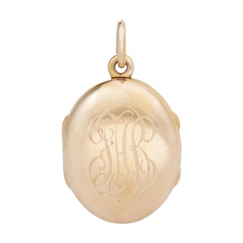 Anhänger/Madaillon mit Ziermonogramm,