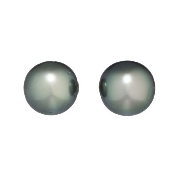 Paar Ohrstecker mit 2 Tahitizuchtperlen,