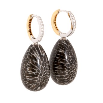 WEMPE WEMPE Paar Creolen mit Brillanten