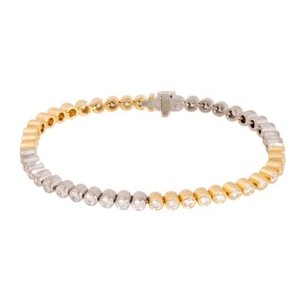 Rivière-Armband mit Brillanten