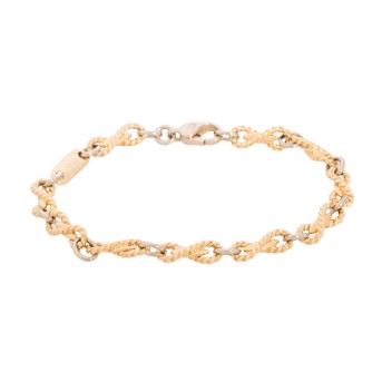 LAUDIER LAUDIER Armband, Variation Ankerkette, Ösen aus Kordeldraht,