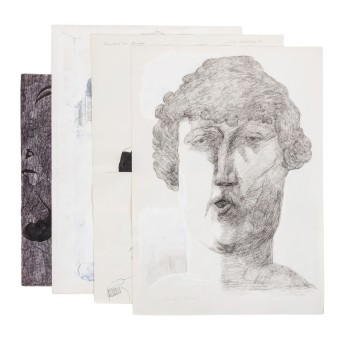 SCHÖLLKOPF, GÜNTHER (1935-1979), Konvolut 4 Zeichnungen, 1977/78,