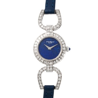 CHOPARD L.U.C Vintage 'Lapislazuli Dial' ladies watch from ca. 70s. 