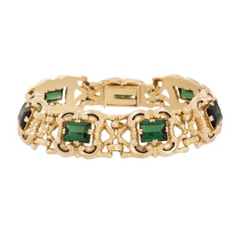 SCHILLING SCHILLING Armband mit 7 rechteckigen Turmalinen,