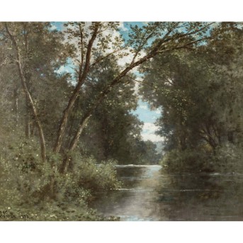 VIALLE, JULES JEAN (1824-1885) 'Flusslauf' 1875