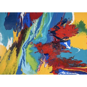 HÜDIG, BURGHARD (1933-2020), Abstrakte Komposition, 2014,