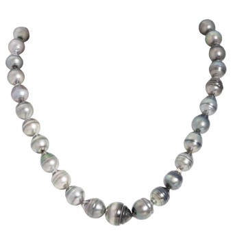 Barockförmige Tahitiperlenkette,