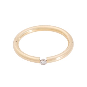 Solitär-Armreif mit Brillant von ca. 1,3 ct,