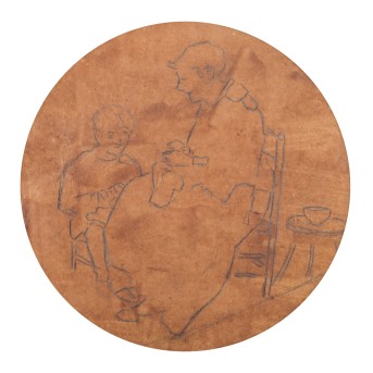 DALL'OCA BIANCA, ANGELO (1858-1942), zugeschrieben, 'Mutter und Kind'