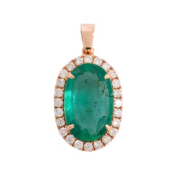 Anhänger mit Smaragd von ca. 3,3 ct,