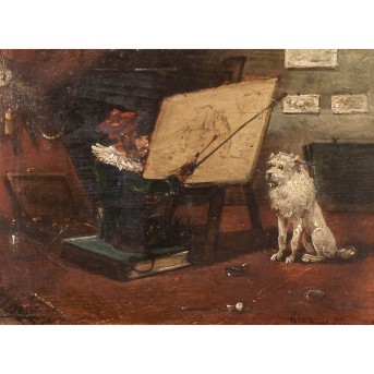 MALER DES XIX 'Der Affenmaler'