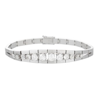 Bracelet with 12 old-cut diamonds
