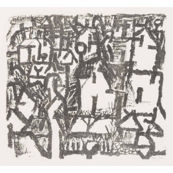 BARGHEER, EDUARD (1901-1979) 'Dorf im Winter'