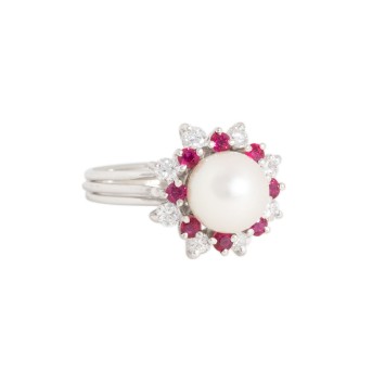 Ring mit Akoya-Perle,
