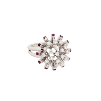 Ring mit 17 Brillanten,