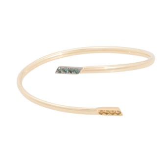 Armreif mit 4 gelben Brillanten,