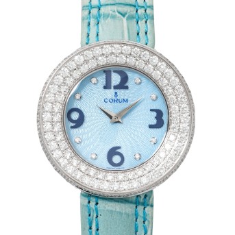 CORUM ultra-fine Full Moon 'Factory Diamonds' ladies' watch, Ref. 24.840.69.  