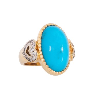 Ring mit Brillanten von zus. ca. 0,2 ct,