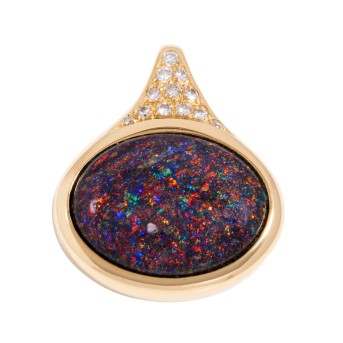 Anhänger mit feinem Andamooka Opal und Brillanten