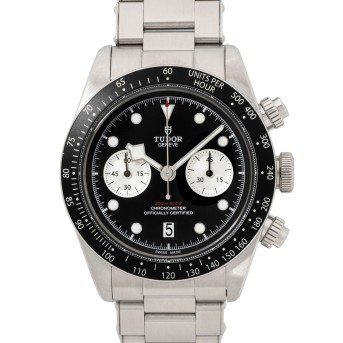 TUDOR TUDOR Black Bay Ref 79360N 'Reverse Panda Dial' Herren Chronograph. Box und Papiere.