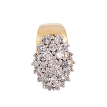 Clip-Anhänger mit Brillanten von zus. ca. 0,5 ct,