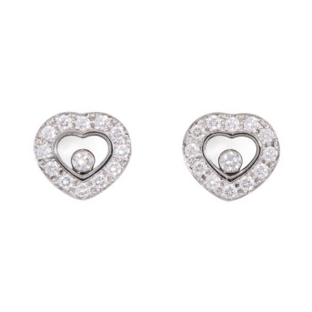 CHOPARD earrings 'Happy Diamonds' hearts,  