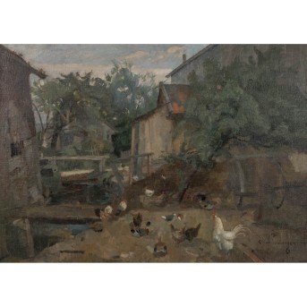 LANDENBERGER, CHRISTIAN (1862-1927), 'Bei der Mühle', 1921,