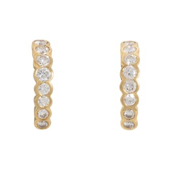 Paar Ohrstecker mit 16 Brillanten