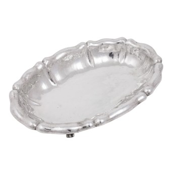 SCHLEIßNER J.D. & SÖHNE/HANAU Große, gehämmerte Anbietschale, 800 Silber, 20. Jh.,