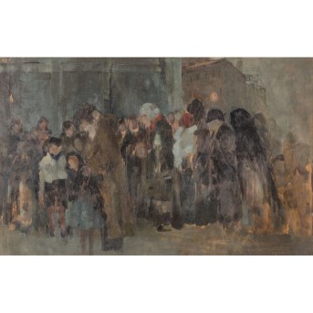 LOTTI, CARLO (1890-1975), 'Straßenszene', 1944,