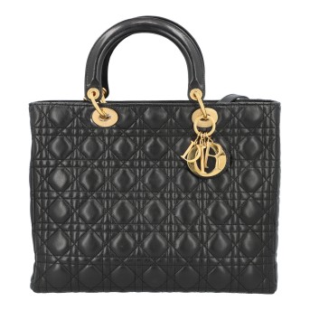 DIOR DIOR Henkeltasche 'GROSSE LADY DIOR', Koll.: 2008, akt. NP.: 6.200,-€.