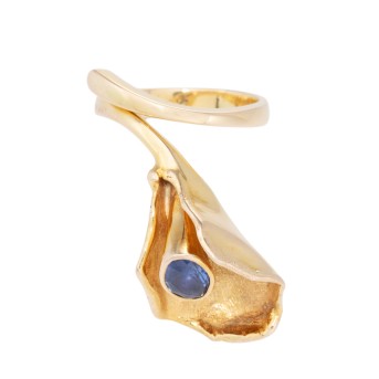 Ring 'Calla' mit Saphir ca. 0,5 ct